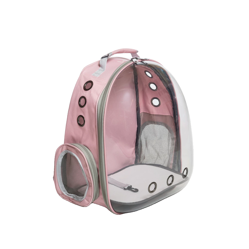 Mochila Transportadora Cápsula para Mascotas - Rosada