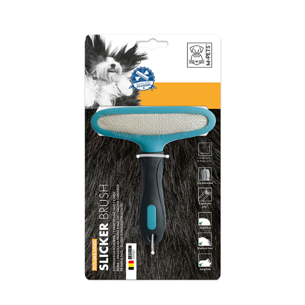 M-Pets Cepillo Slicker Doble Lado