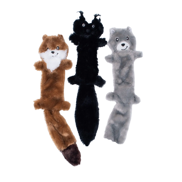 ZippyPaws Skinny Peltz 3-pack Large (Weasel, Skunk, Wolf)