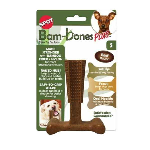 Juguete Bam-Bones Plus Stick Grande Ref 54493 Sabor Carne Spot