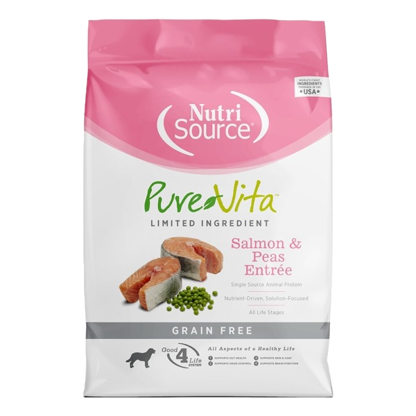 Nutrisource PureVita Grain Free Salmon & Peas Entrée