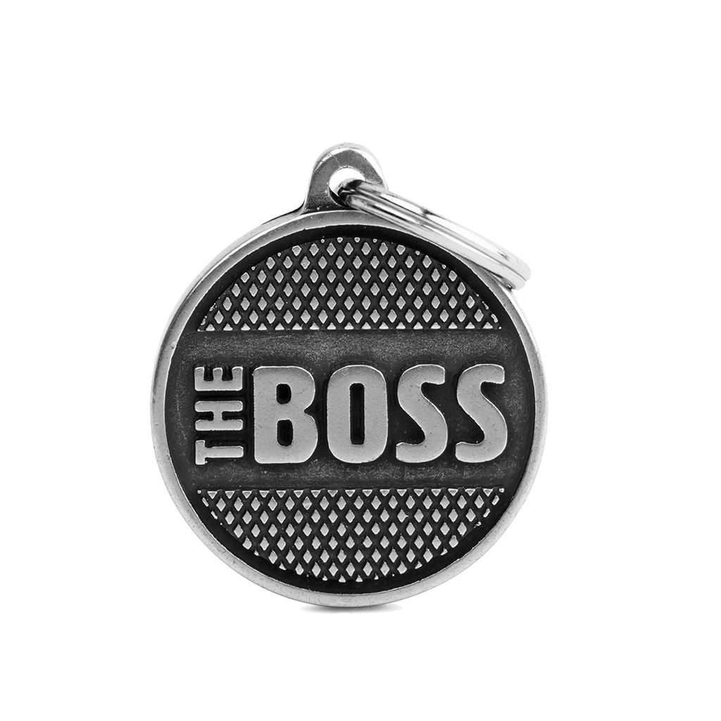 Myfamily Placa Circulo Bronx Laton "The Boss"