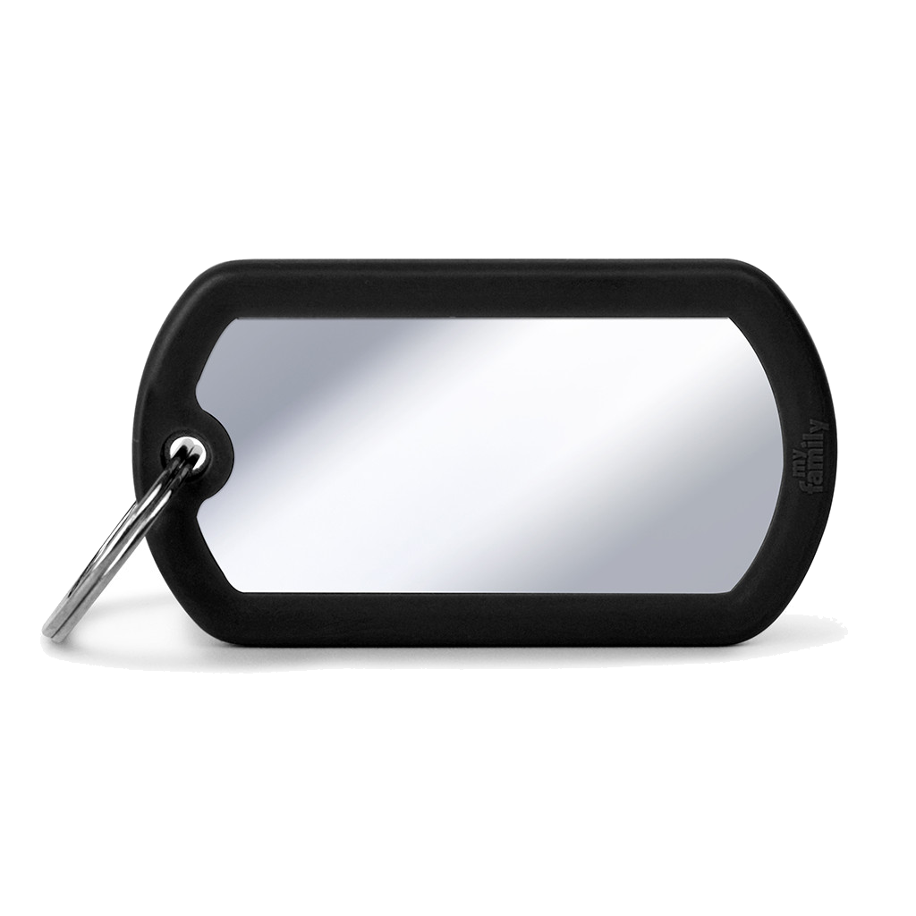 Myfamily Placa Hushtag Militar Aluminio & Goma