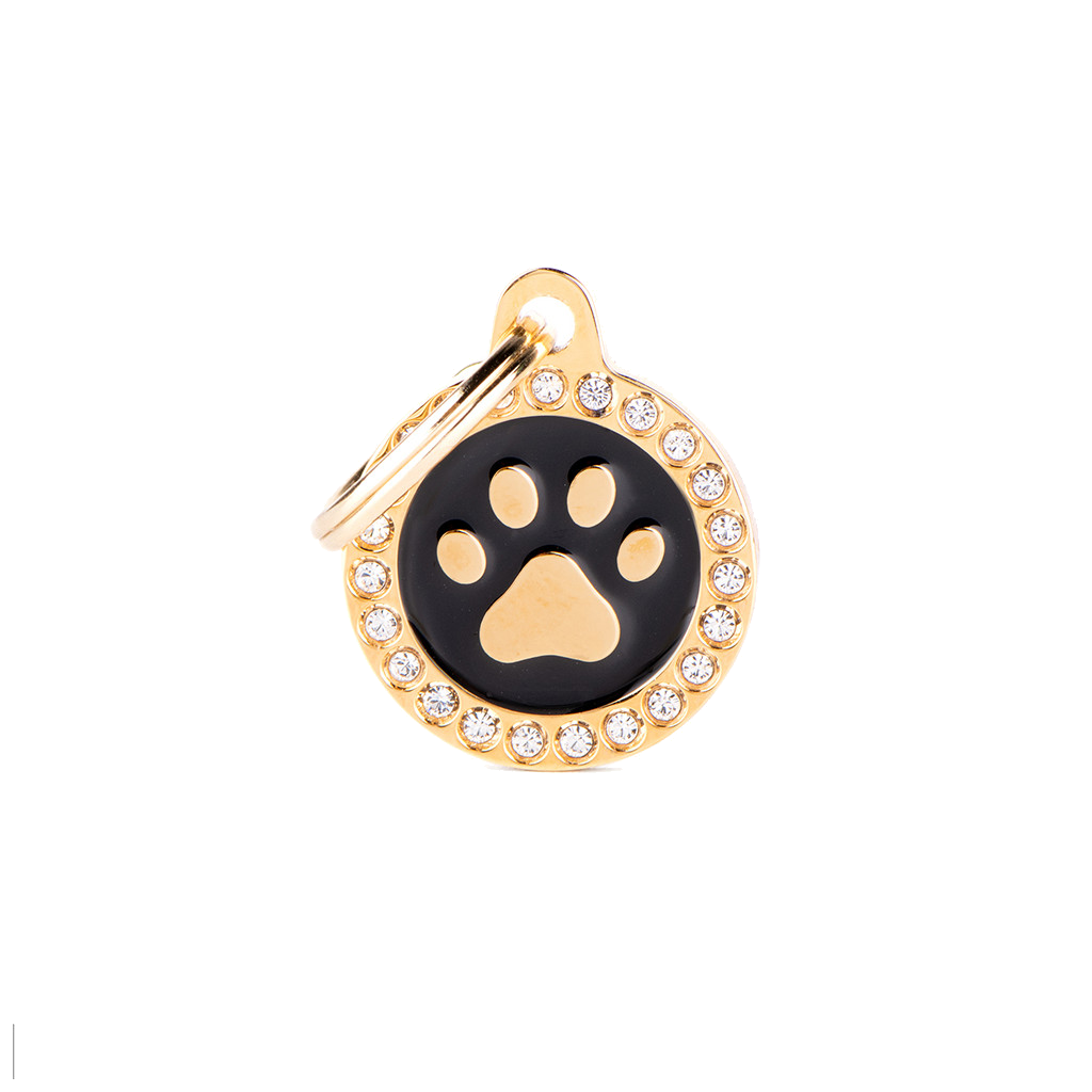 Myfamily Placa Glam Pata Círculo Con Brillantes