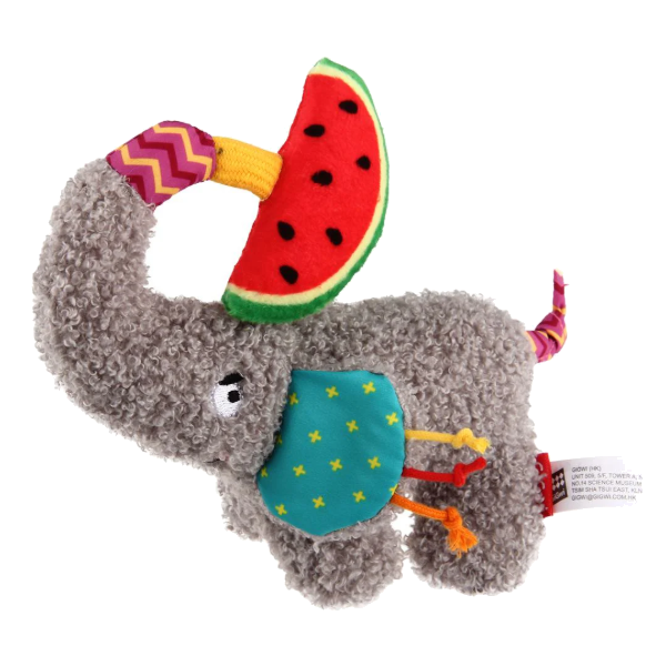 Gigwi Plush Friendz elefante With Squeaker & Crinkle Paper S/M Size