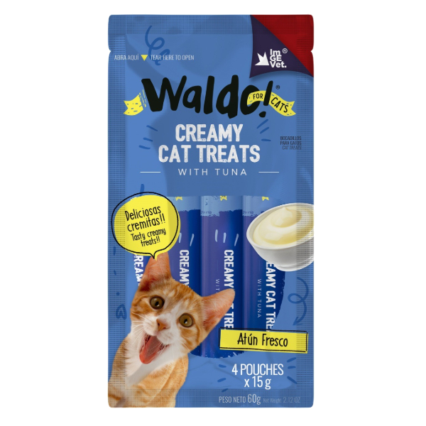 Waldo Creamy Cat Treats Atun Fresco 60g