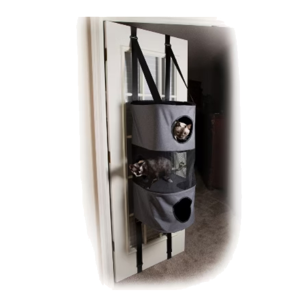 K&H -SFFP Casa Colgante de 3 Niveles para Mascotas Gris 1616