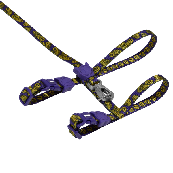 Zeedog Lords Of Zee.Town Zmiley Harness + Leash Set