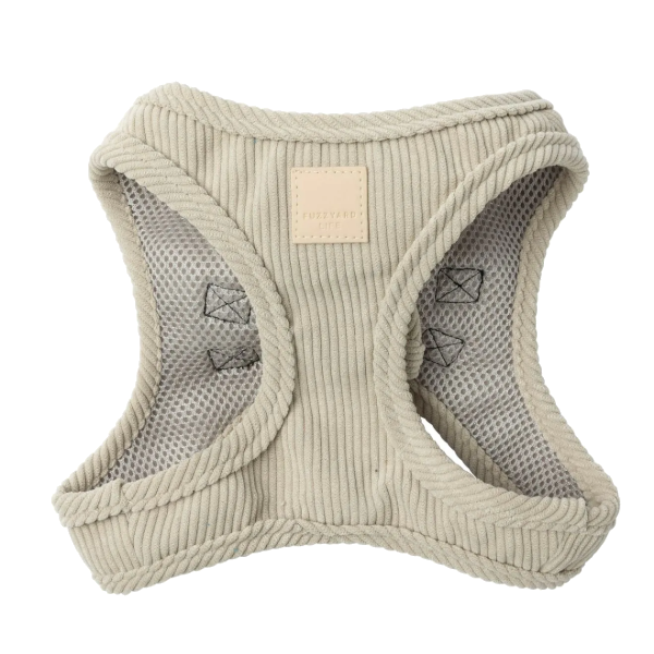 FuzzYard Life Corduroy Dog Harness - Sandstone