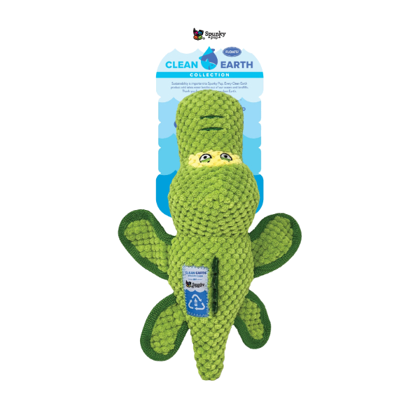 SpunkyPup -Clean Earth Gator Textured Plush