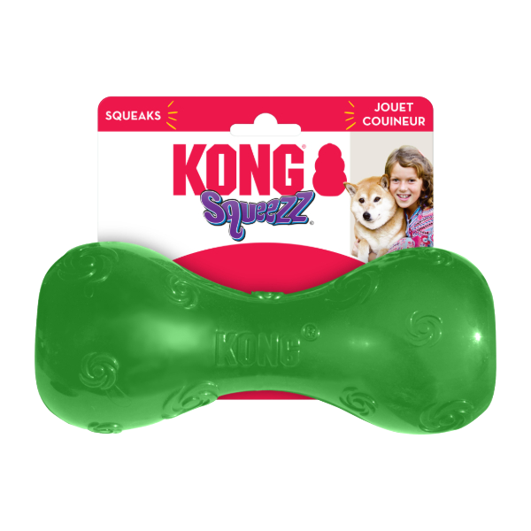 Kong Squeezz Crackle Dumbbell