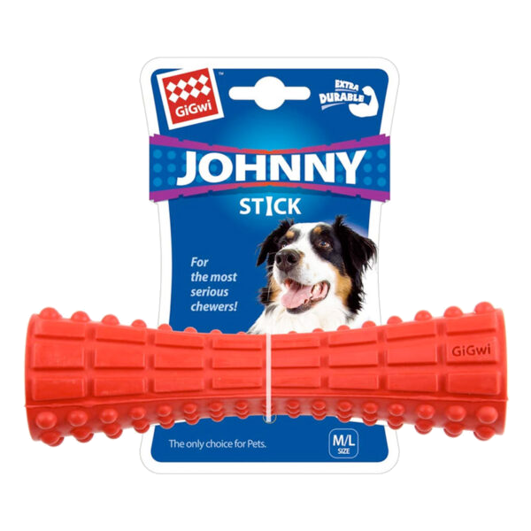 Gigwi Johnny Stick 'Extra Durable' solid rubber RED