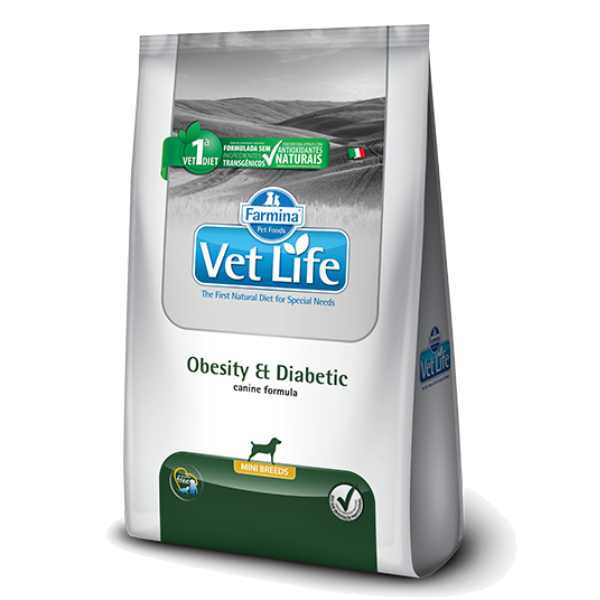 Vet Life Canine Obesity Diabetic Mini 2Kg