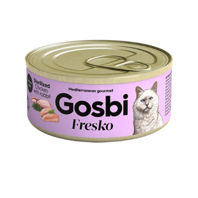 FRESKO CAT STERILIZED CHICKEN WITH RABBIT 70 GR.