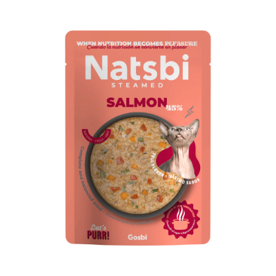 NATSBI CAT STEAMED SALMON 80 g