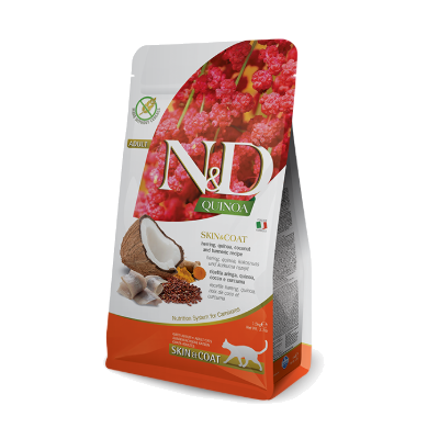 N&D Quinoa Felina Adult Skin Peixi 1.5 KG