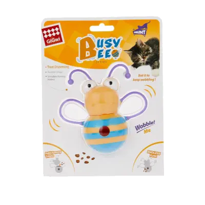 Gigwi - Busy Bee Treat Dispenser Infused Catnip Oil