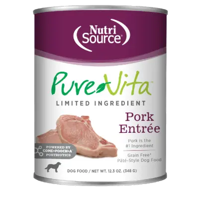 Nutrisource PureVita Grain Free Dog Pork 348 g 
