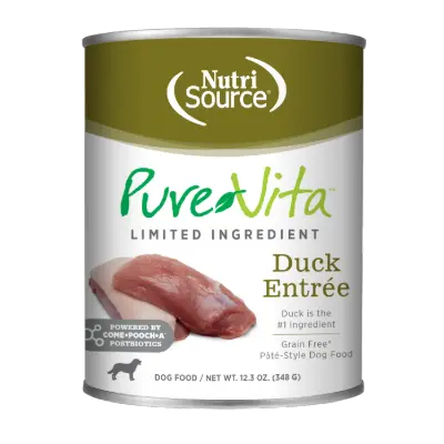 Nutrisource PureVita Grain Free Dog Duck 348 g