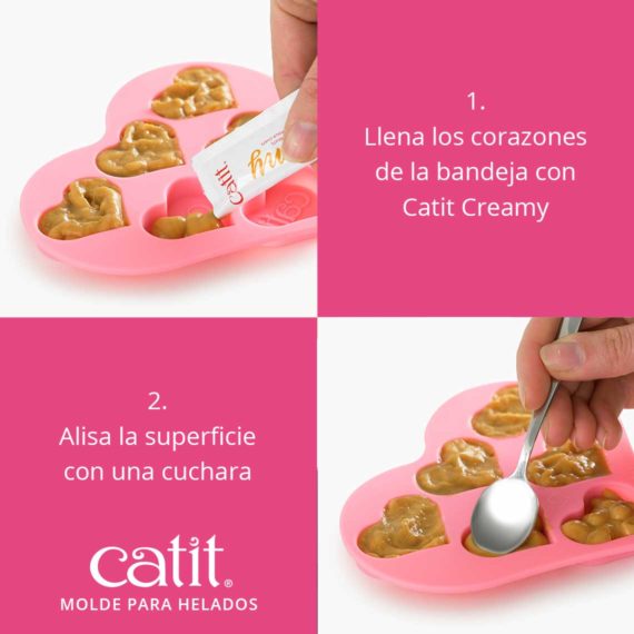 Catit Molde para Helados en Forma de Corazón