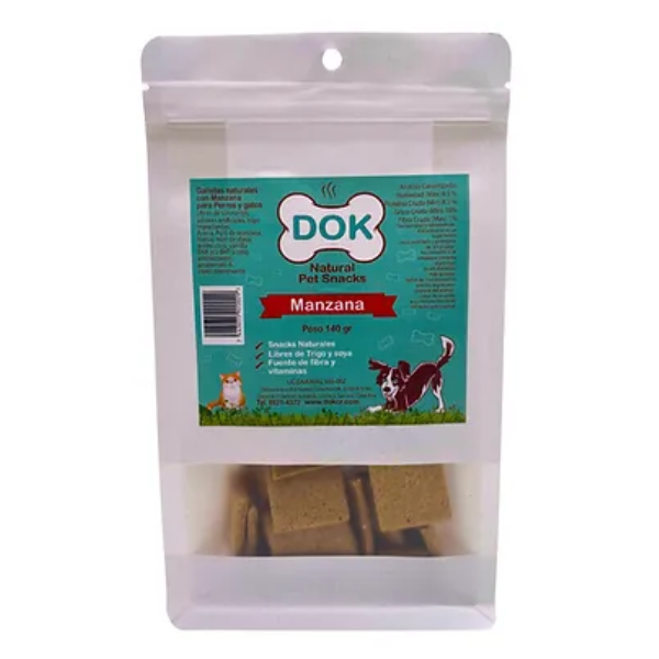 Dok Appetit Natural Pet Bakery Treats Manzana 140g