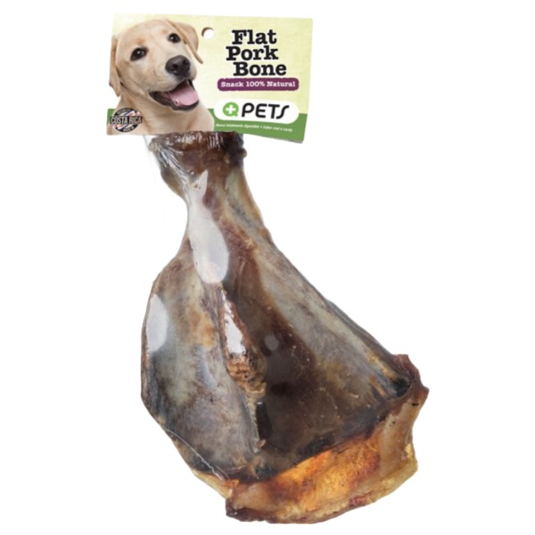 +Qpets Flat Pork Bone