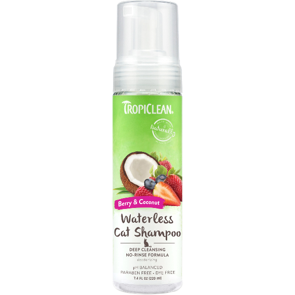 Tropiclean Deep Cleaning Waterless Berry & Coconut  Cat Shampoo