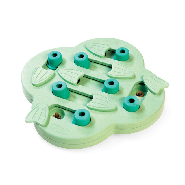 Outward Hound Puppy Hide N' Slide Interactive Treat Puzzle Dog Toy, Green