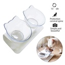 Agrofarma Plato de Gato Transparente Doble - Base Inclinada