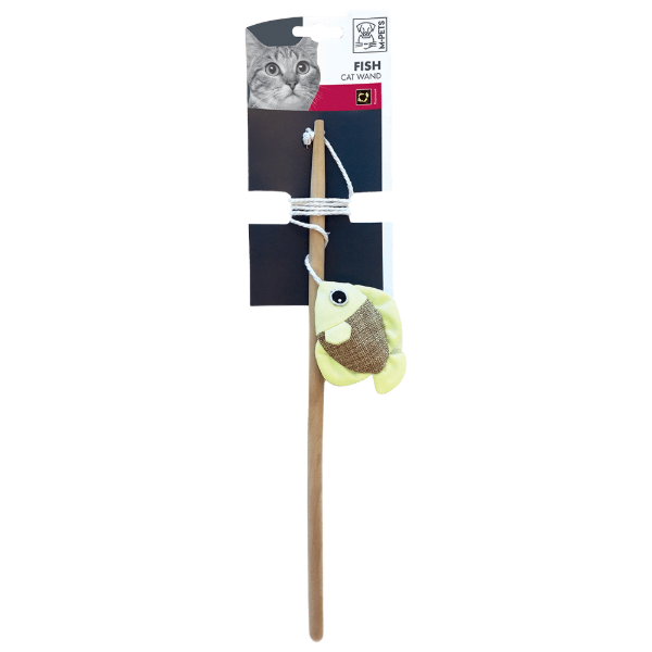 M-Pets Juguete Gato Fish Cat Wands- 35Cm