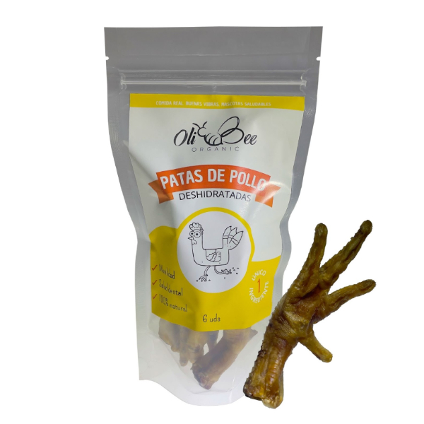 Oli Bee Patas De Pollo Deshidratadas 6 Unds
