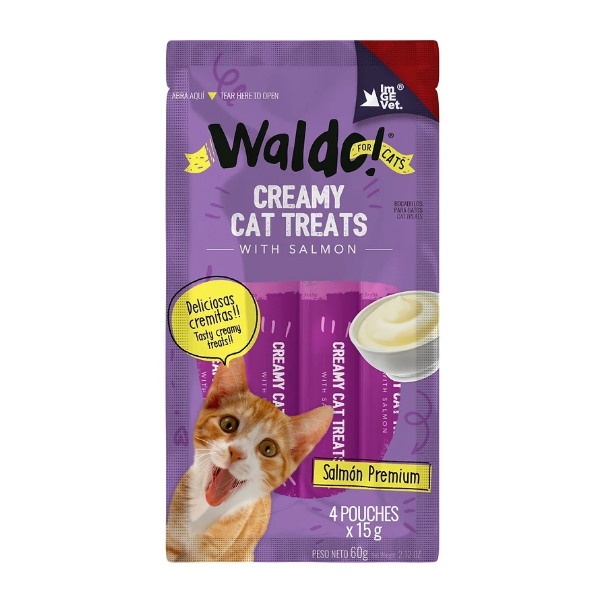 Waldo Creamy Cat Treats Salmon Premium 60g