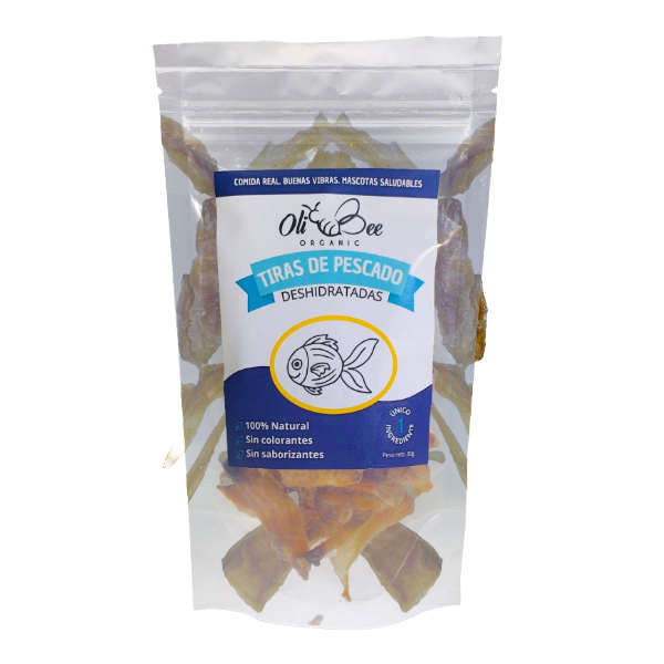 Oli Bee Trocitos de Pescado Deshidratados 30g