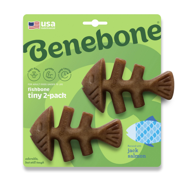 Benebone 2-Pack Fishbone Tiny