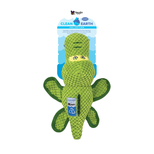 SpunkyPup -Clean Earth Gator Textured Plush