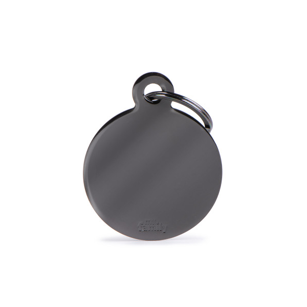 Myfamily Placa Circulo Black Brass