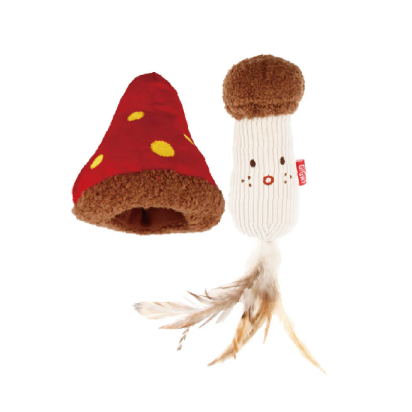 Gigwi Catch and Scratch 2 in 1 Mushroom with Catnip