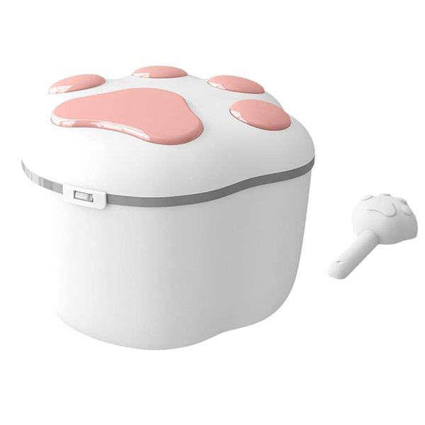 Philozoo Contenedor de Huellita 4Kg Blanco/Rosado