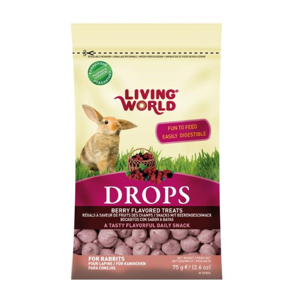 Living World Bocadillos de Mora para Conejos 75g