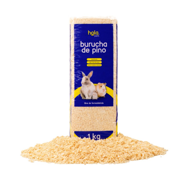 Hola Pets Burucha De Pino Natural - 1kg
