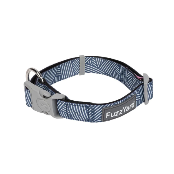 Fuzzyard Dog Collar - Thornbury - Aegean Blue