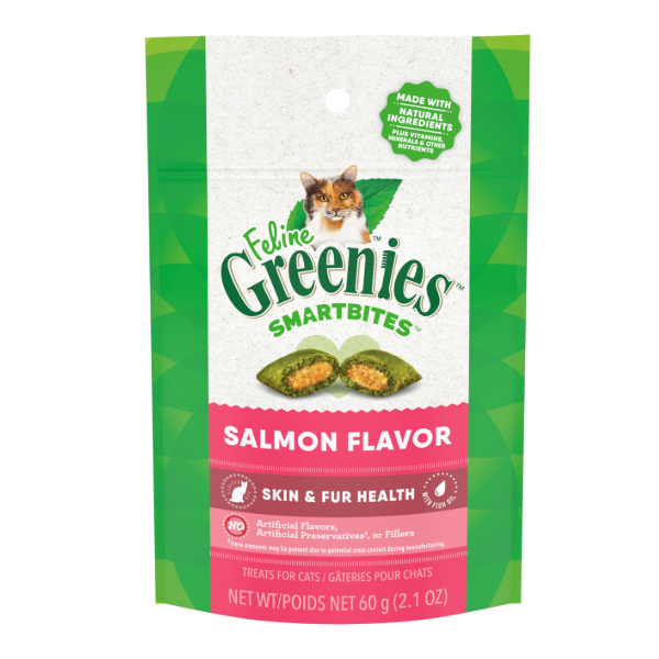Greenies Smartbites Golosina Para Piel y Pelo  Sabor Salmón 60g