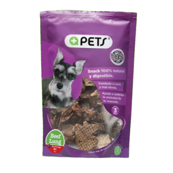 +Qpets Beef Lung 75gr