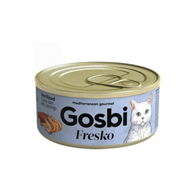 FRESKO CAT STERILIZED TUNA LOIN WITH SHRIMP 70 GR.