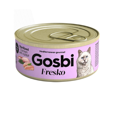 FRESKO CAT STERILIZED CHICKEN WITH RABBIT 70 GR.