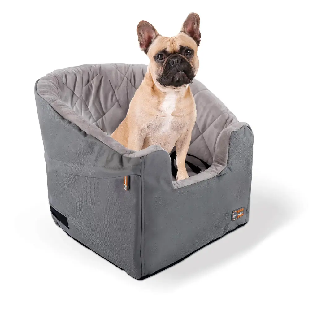 K&H Booster Gray S/M 46x46x41cm Lavable.