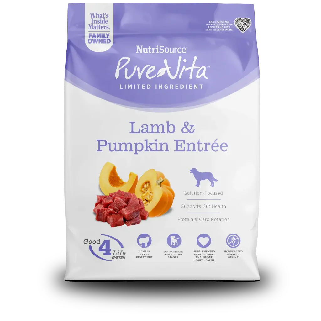 Nutrisource - Pure Vita Dog Lamb-Pumpkin 