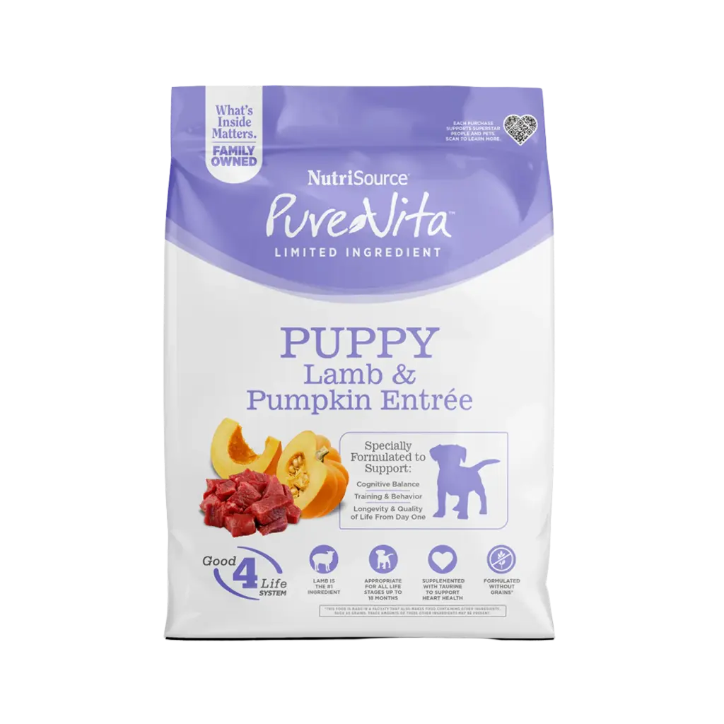 Nutrisource - Pure Vita Puppy Lamb-Pumpkin 