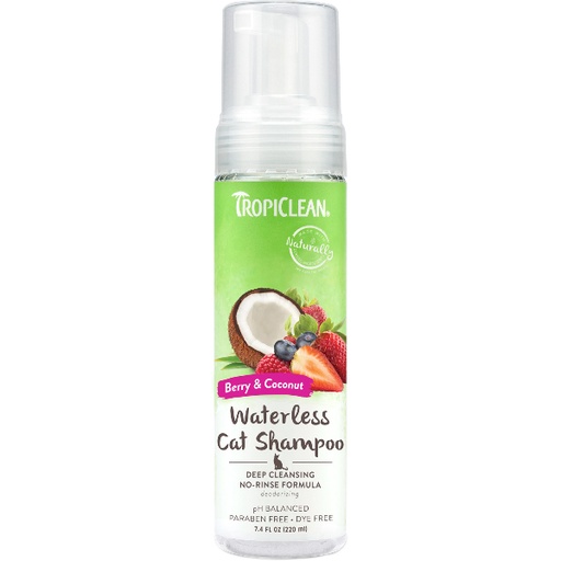 [TRDCWS 7.4Z-CT] Tropiclean Deep Cleaning Waterless Berry & Coconut  Cat Shampoo