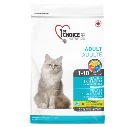 [PLB07] 1St Choice Cat Adult Healthy Skin & Coat All Breeds 2.72kg